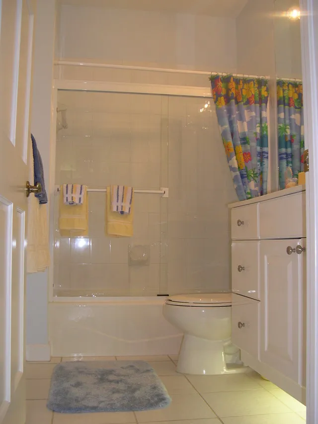Guest Bath's Colorful Accents