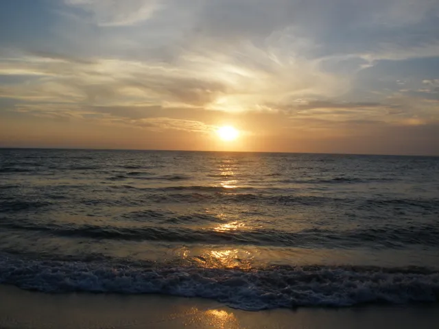 Sunset on Vanderbilt Beach.