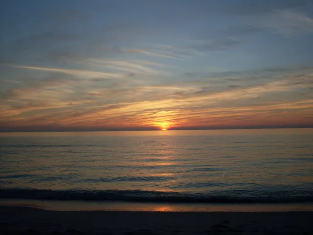 The close of another breath taking day on Vanderbilt Beach.