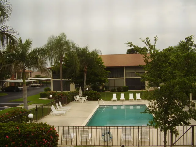 Pool View from your Lanai in a small, quiet complex