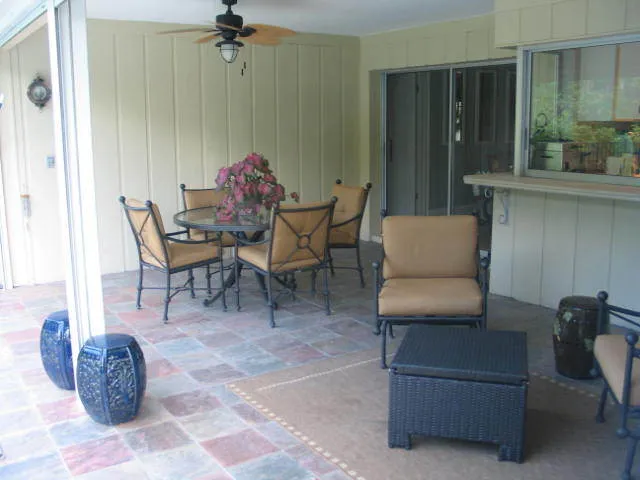 outdoor dining is great after a relaxing swim