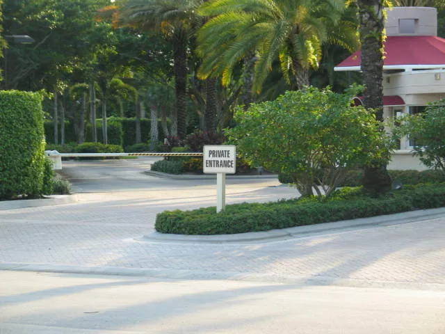 private gated beach