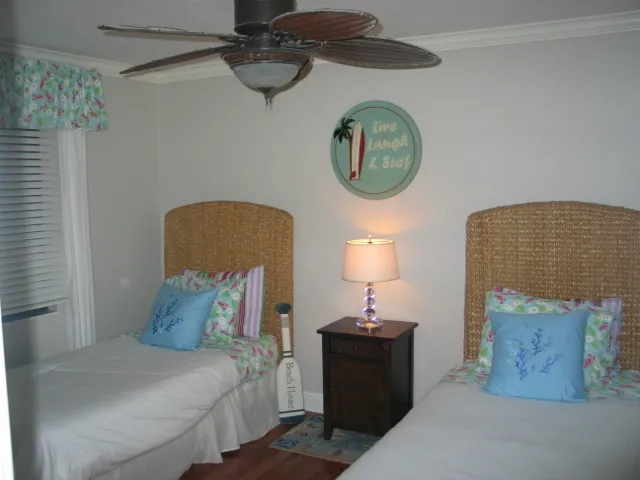 twin room with ample closets