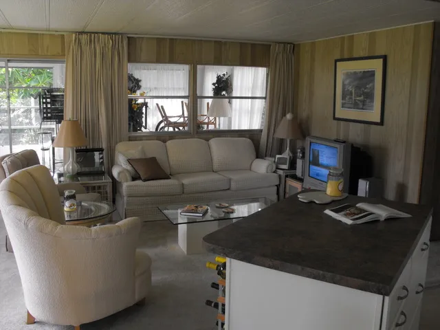 Living room opens to Florida Room