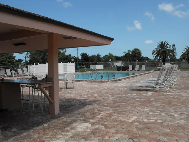 Heated outdoor pool