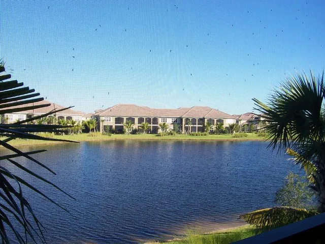 Enjoy the tranquil lake view from our screened lanai.