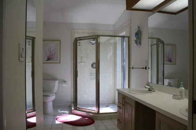 MASTER BATHROOM WITH WALK IN SHOWER