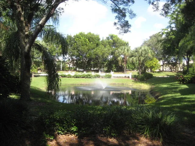 fountain located in front area