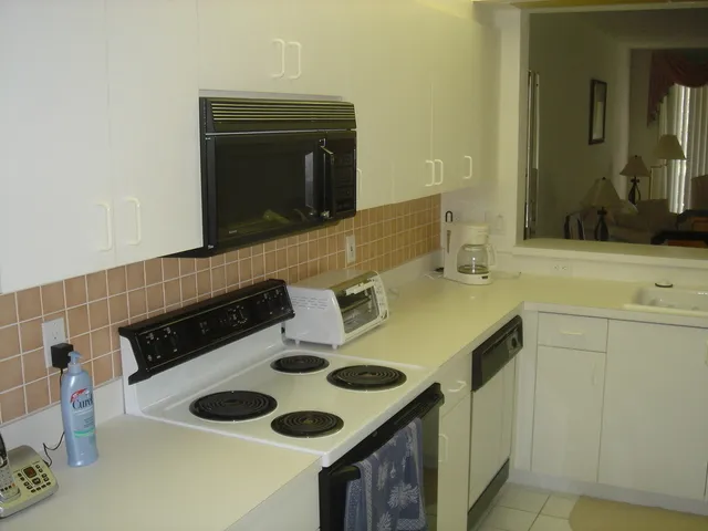 Kitchen with microwave and dishwasher