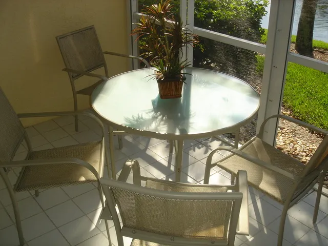 Lanai with hurricane shutters