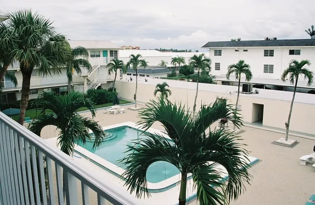 Pool area from balcony