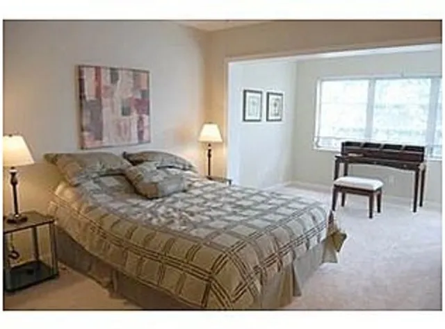 master bedroom with TV  