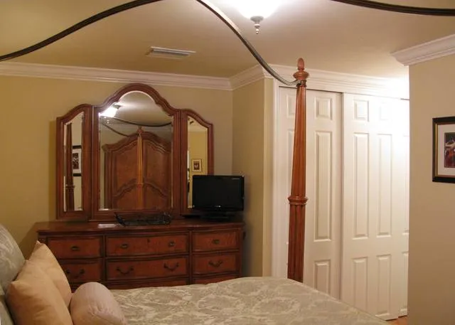 Master bedroom with king size bed