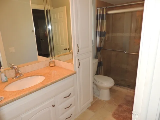 Master bath has walk in shower and is totally remodeled! 