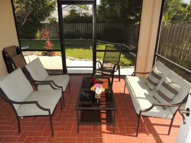 Screen lanai is the perfect retreat to relax and enjoy the weather
