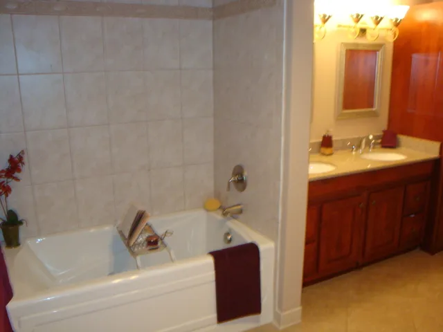 Masterbath also has walk in shower