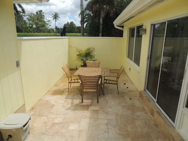 Private Terrace away from the pool area - nice and quiet