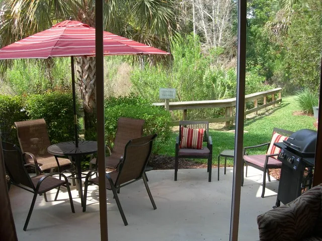Patio furniture with gas grill