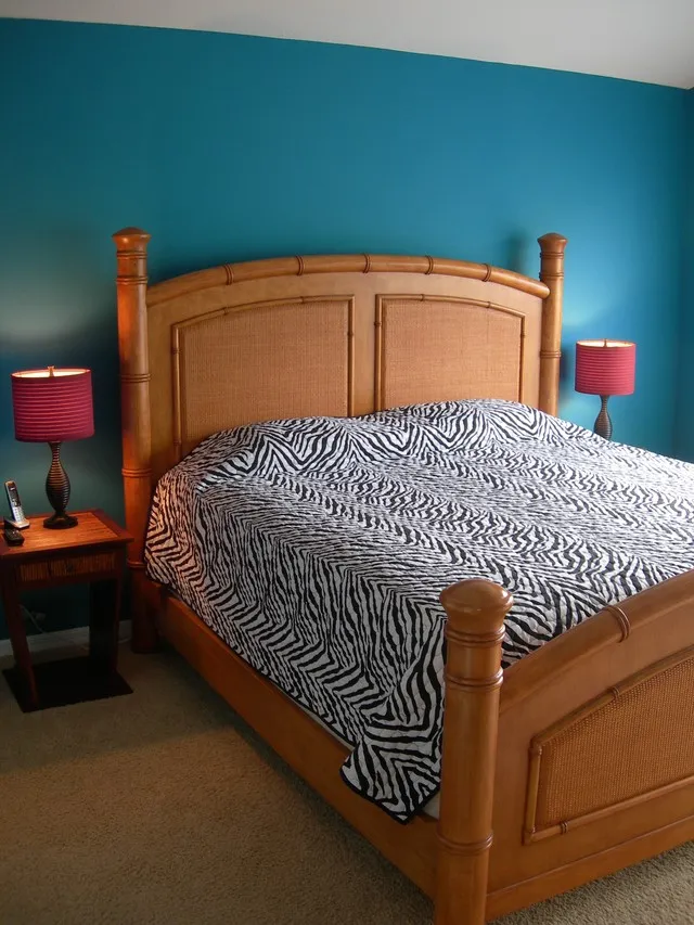 Master Bedroom with King Size bed and large walk in closet