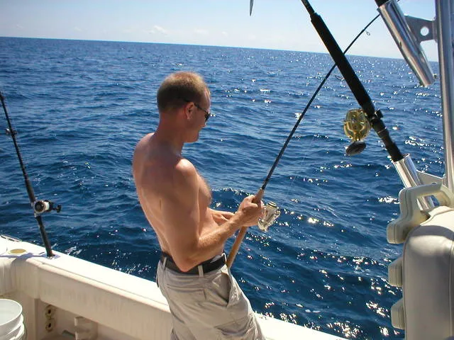A good day on the fishing charter.