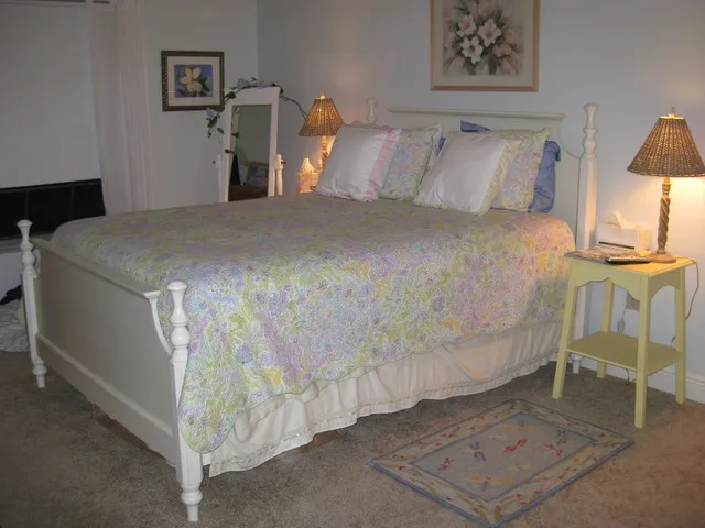 Master bedroom with full bath