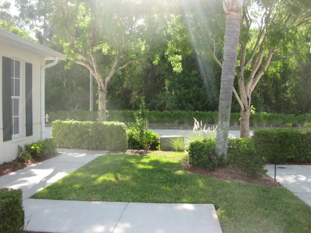 Secluded woods across the street.  Yet only two miles from Naples City!