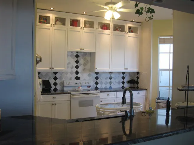 New Kitchen.  Granite countertop imported from Russia.  Two pantries.