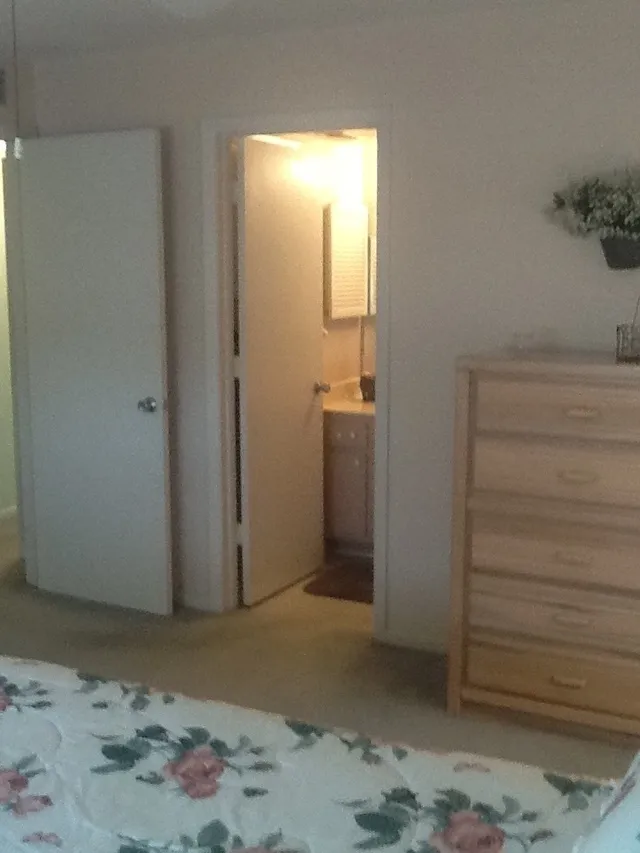 Master bedroom with master bath.