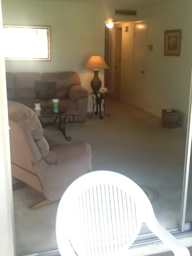 Living room from enclosed lanai.