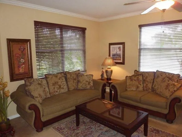 Comfortable living area - looks over the lake!