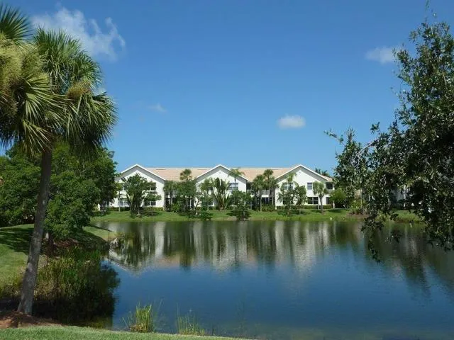 Gorgeous view of our home from across the lake!