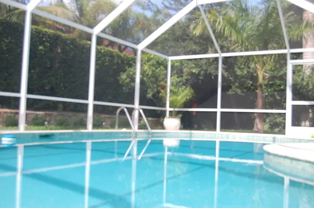 Sunny pool and complete privacy.