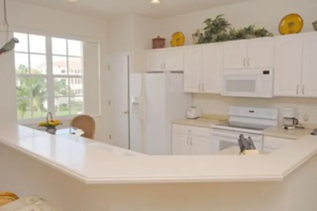 The kitchen is immaculate and clean