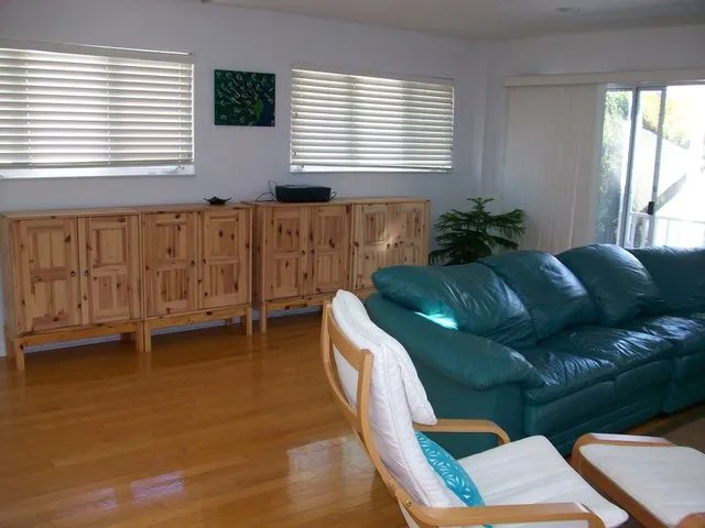 Living room with plenty of storage