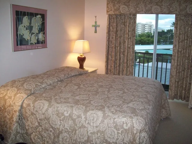 This is the master bedroom king/own bath. 2nd bedroom has darling twin beds