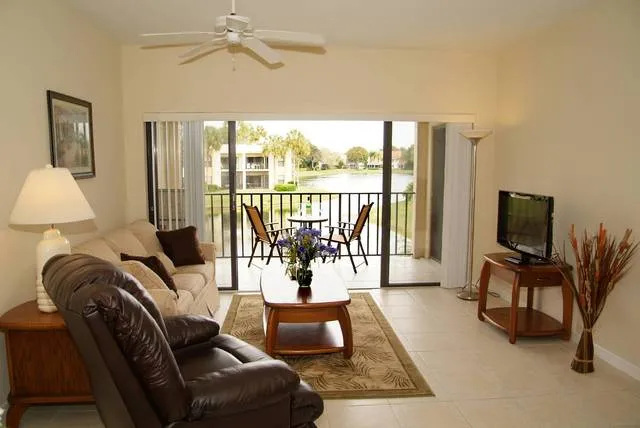 The view from the living room