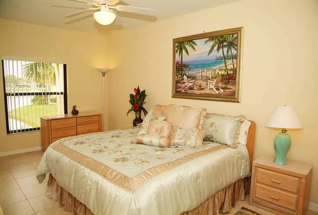 Master bedroom with king size bed