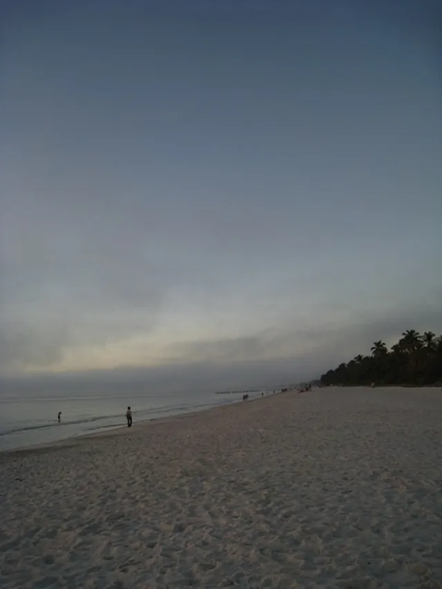 Nearby Beach at early eve