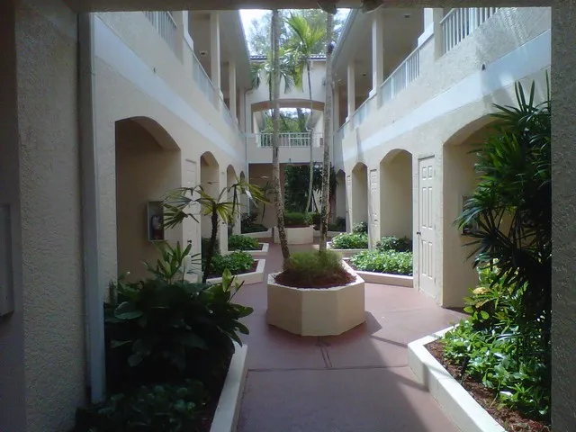 Walkway To Condo Unit