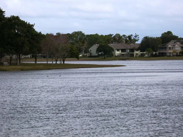 Beautiful big natural lake. 