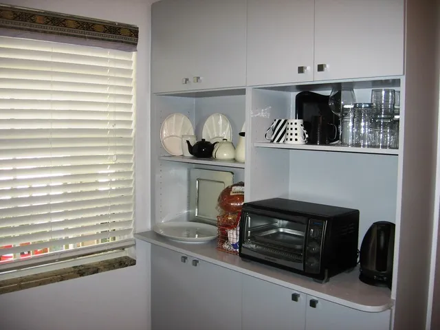 Pantry storage,small appliances, everything at hand.