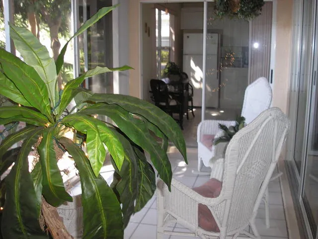 From master bedroom across lanai and into kitchen