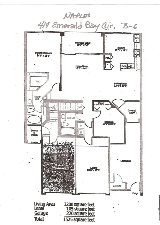 Floor plan of unit
