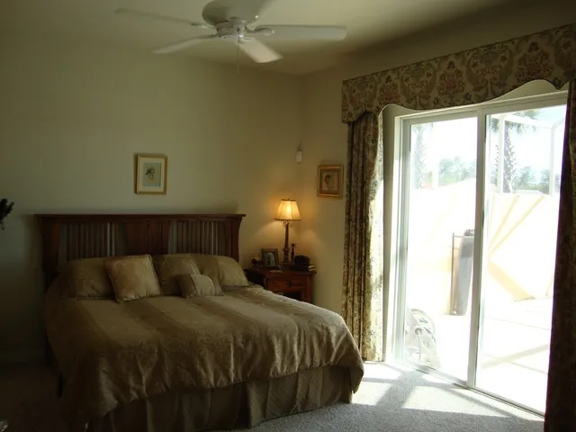 MBR with view of pool and lake