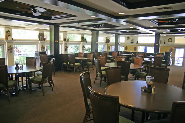 Fine dining area at the club 