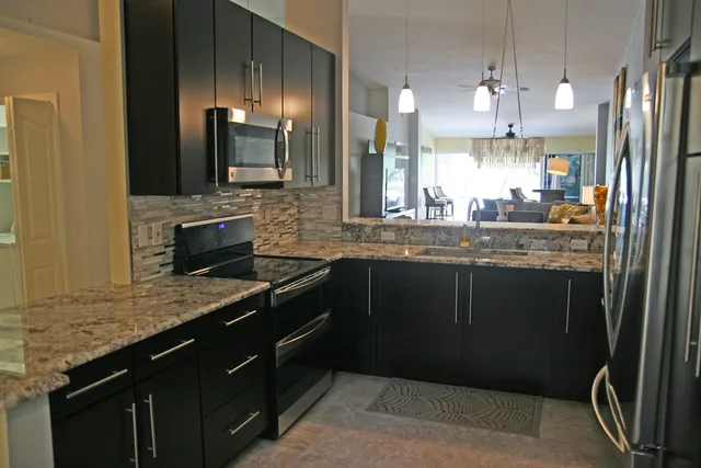Beautiful new kitchen with granite countertops  and all new appliances....
