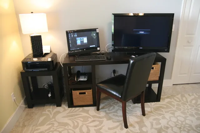 New computer system, printer,fax,&one of 4 new flat screen tv's