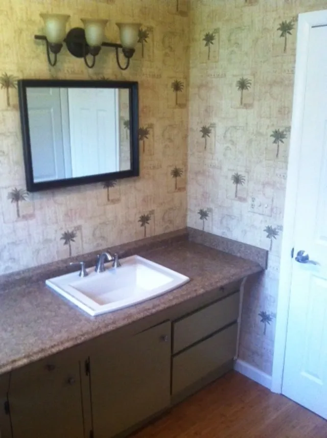 Bathroom with bathtub/shower.