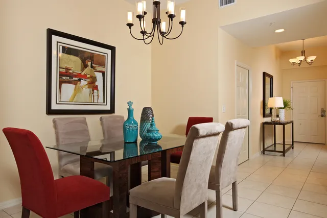 Dining area, entry way.
