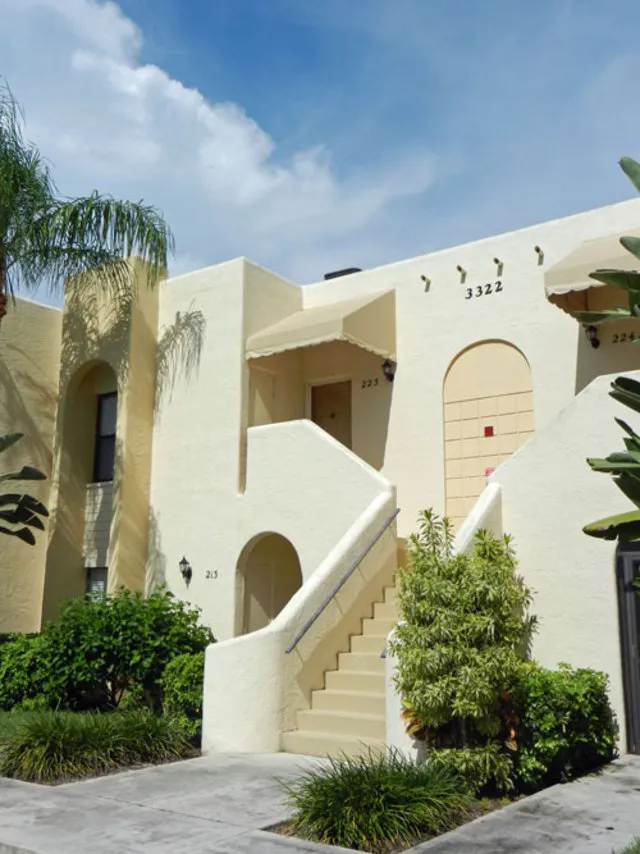 Second floor unit entrance.